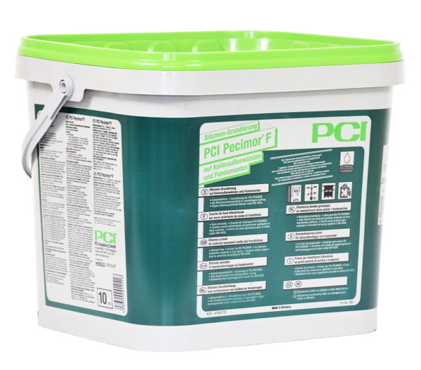 PCI Pecimor F - izolacja przeciwwilgociowa i grunt pod powłoki bitumiczne. Opakowanie 10l.