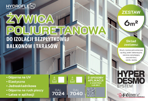 GOTOWY zestaw żywicy poliuretanowej na balkon lub taras (na 6m2) - obrazek 2