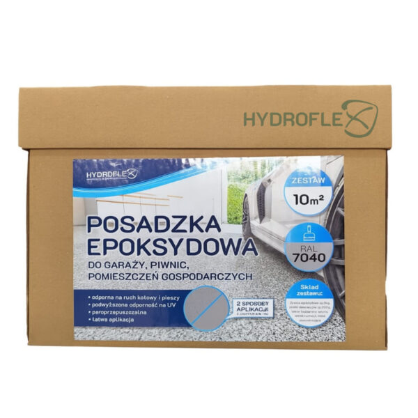 Żywica epoksydowa do garażu, kotłowni itp. - GOTOWY ZESTAW na 10mkw