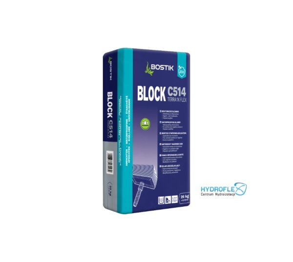 BLOCK C514 TERRA 1K FLEX jednoskładnikowy szlam odporny na UV oraz negatywne i pozytywne parcie wody