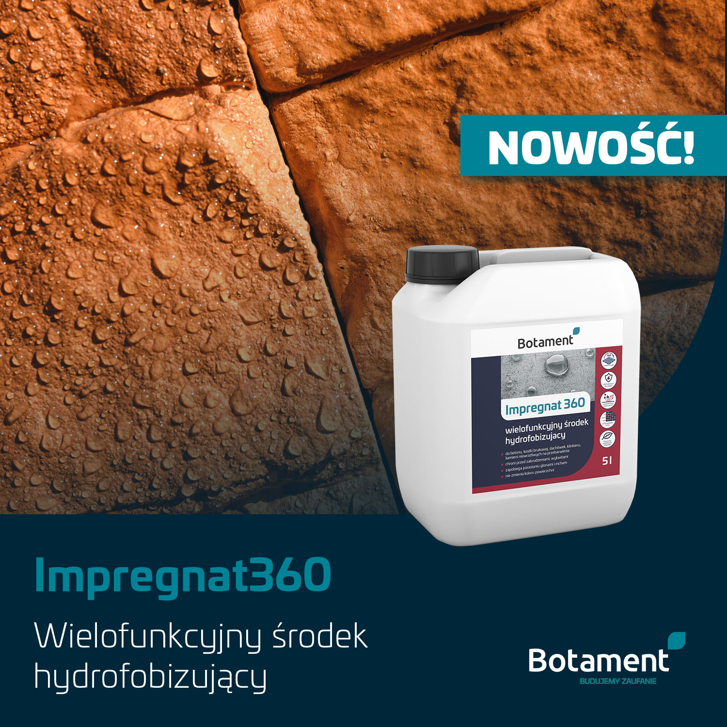 Botament Impregnat360 środek do impregnacji i hydrofobizacji. Opakowanie 5L - obrazek 2
